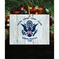 Designocracy 99998CGM USA Coast Guard Wooden Magnet Set of 2 99998CGMS2